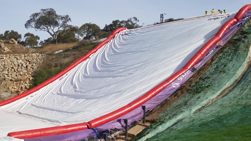 Fast cost-effective Geosynthetic solution for Iconic Jindabyne Ski Ramp