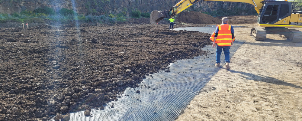 Geogrid Saves Costs River Valley