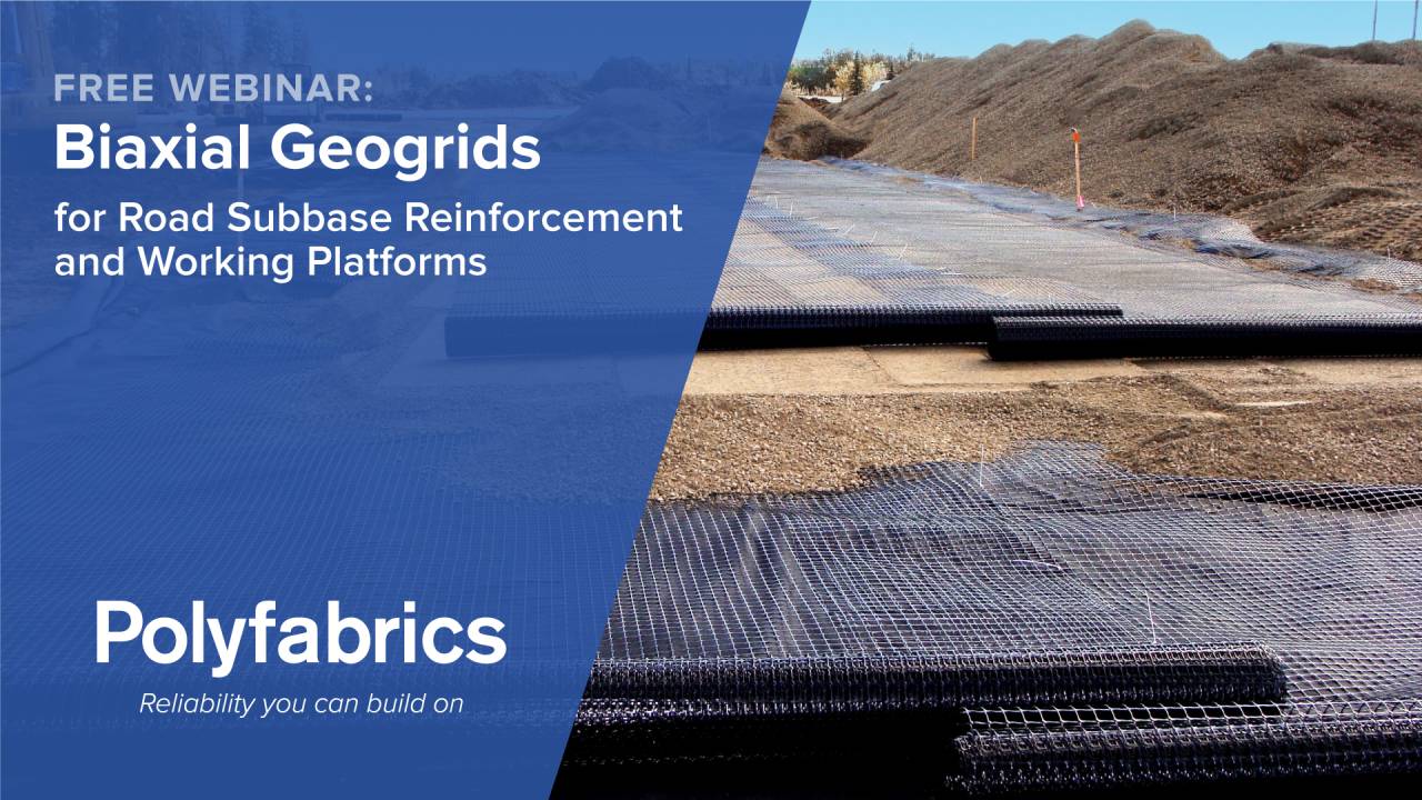 Biaxial Geogrids for Road Subbase Reinforcement & Working Platforms