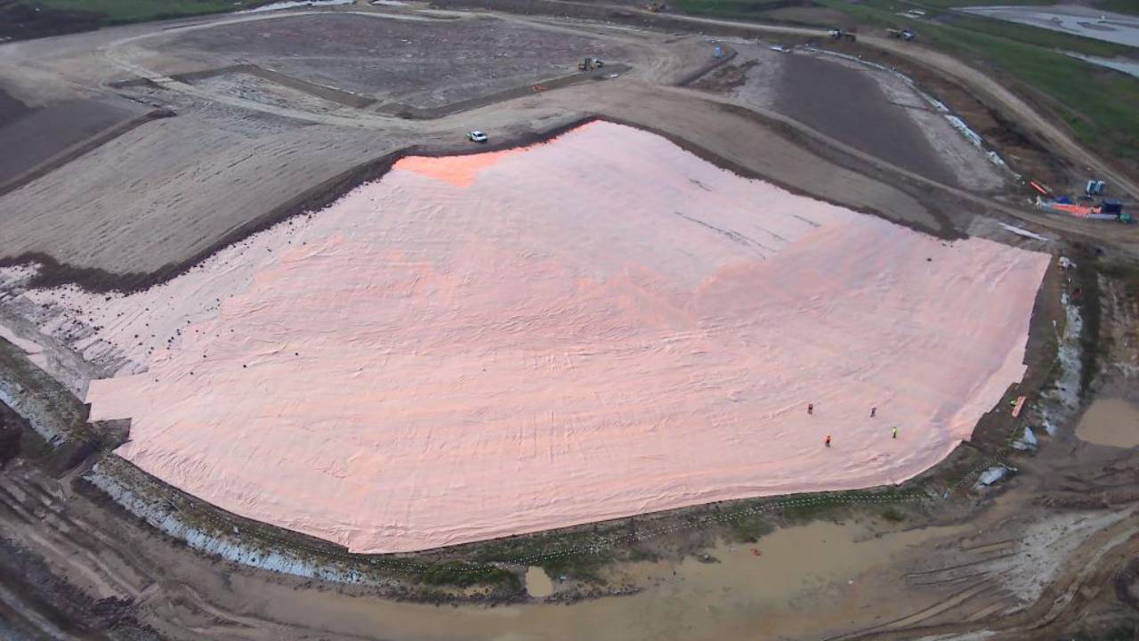 geotextile used at western sydney airport
