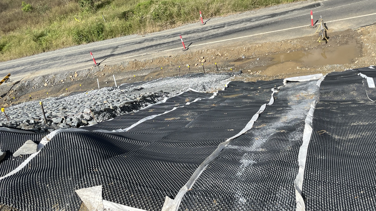 Geogrid in Chambes Flat